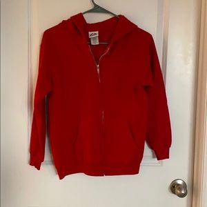 Youths medium red jacket